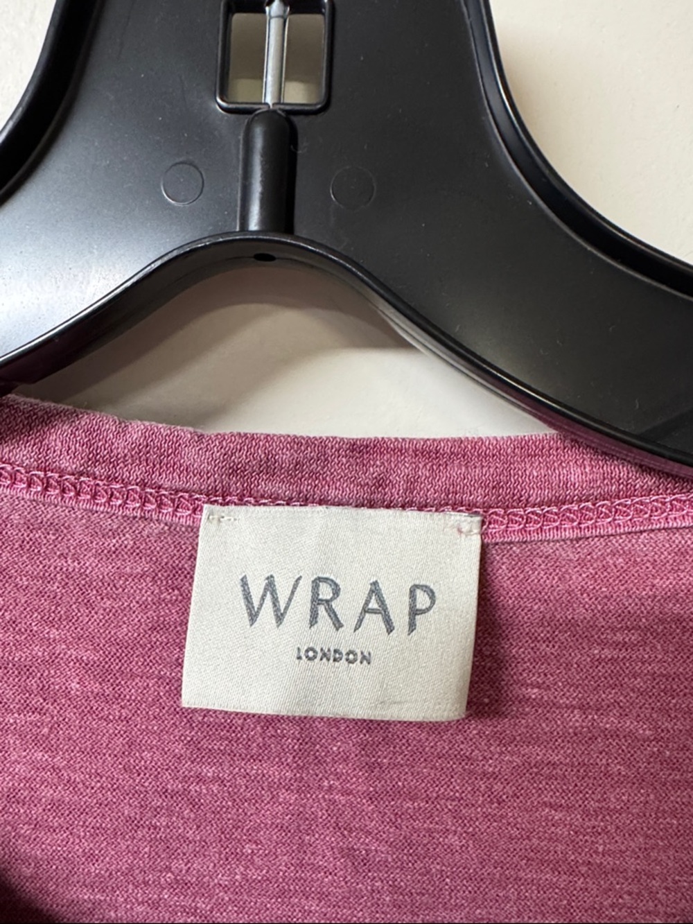 Wrap London Dusty Rose Short Sleeve Crewneck Tee - Picture 2 of 3